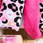 OHS Leopard Bedding Set Sherpa Fleece Reversible Duvet Cover with Pillowcase
