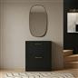 OHS Ribbed Shoe Rack 2 Drawer Wooden Cabinet Shoes Organiser Stand Holder