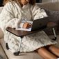 Foldable Wooden Lap Tray TV Dinner Bed Laptop Work Computer Desk Stand Portable