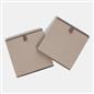 OHS Multi Pack of Matte Velvet Storage Boxes Stylish Foldable Set Square Cube