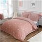 OHS Stars Teddy Fleece Duvet Cover with Pillowcase Soft Plush Bedding Set