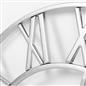 Large Wall Clock Roman Numerals Skeleton Big Open Round Face Living Room Kitchen