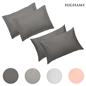 OHS Multi-Pack Polycotton Hotel Style Housewife Oxford Edge Pillowcase Set