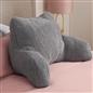 OHS Teddy Fleece Reading Pillow Cuddle Cushion with Arms Lumbar Bed Chair