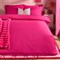 OHS Bow Tie Duvet Cover Plain Dye Soft Cosy Bedding Set with Pillowcase