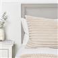 OHS Ribbed Bolster Pillow Faux Fur Long Luxury Soft Maternity Support Cushion