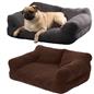 Dog Bed Sofa Cat Washable Super Soft Fur Fleece Warm Pet Puppy Medium Cushion
