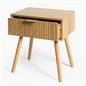 OHS Venice Nightstand Bedside Table 1 Drawer End Side Storage Cabinet