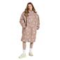 OHS Bows Print Drying Changing Robe Sherpa Lined Water Resistant Oversized Coat