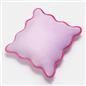 OHS Scallop Edge Cushion Covers Matte Velvet Square Pillowcases Filled Multipack