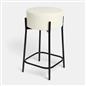 OHS Boucle Bar Stool Kitchen Chair Breakfast Pub Seat Home Decor