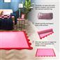 OHS Scallop Edge Rug Non Slip Soft Modern Carpet Living Room Bedroom