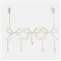 OHS Bows Over the Door Hook Hanger 5 Hooks Metal Coats Towel Rack