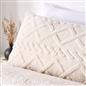 OHS Cable Knit Teddy Fleece Reversible Coverless 10.5 Tog Duvet Bedding Set