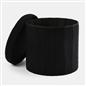 OHS Ottoman Boucle Storage Box Folding Footstool Cube Round Rectangle