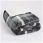OHS Tartan Throw Sherpa Fleece Plush Flannel Blanket Warm Xmas Soft Bedspread