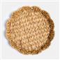 OHS Scallop Seagrass Tray Water Hyacinth Decorative Organiser Storage Basket