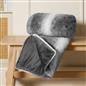 Stripe Throw Over Blanket Faux Fur Fleece Super Soft Plush Sofa Warm Bedspread