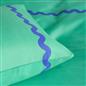 OHS Wave Edge Bedding Set Microfibre Plain Duvet Cover with Pillowcase