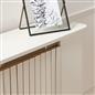 OHS Ribbed Radiator Cover Slatted Engineered Wood Side Board S M L Cabinet Shelf
