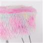 Fluffy Footstool Hairpin Fleece Bedroom Vanity Seat Modern Pouffe Decor Chair