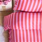 Frill Duvet Cover Bedding Set Pillowcase Stripe Quilt Luxury Double King Size