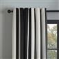 Stripe Blackout Eyelet Curtains Thermal Pair of Ring Top Panels Ready Made Décor