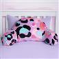 OHS Leopard Cuddle Cushion Kids Soft Fleece Reading Pillow Arms Lumbar Bed Chair