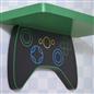 OHS Kids Gaming Shelves Set of 3 Novelty Wall Mounted Floating Storage Units