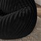 OHS Ribbed Bean Bag Chair Adult Gaming Beanbags with Filling Cosy Couch