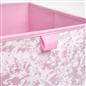 OHS Crushed Velvet Storage Boxes Cube Set Square Foldable Folding Toys Clothes