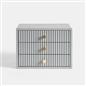 OHS Ribbed Desktop Drawers Organiser Freestanding Tabletop Cabinet Storage Unit
