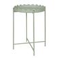 OHS Scallop Edge Side Table Coffee Tables with Metal Frame