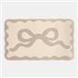 OHS Bows Bath Mat Soft Velvet Quick Dry Non-Slip Bathroom Shower Rug