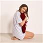 OHS Hearts Short Pyjama Set Womens Jersey Button Through Nightwear Loungewear