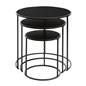 OHS Manhattan Nesting Table Stacking Coffee Side Wooden Effect Tables Set of 2/3