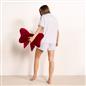 OHS Hearts Short Pyjama Set Womens Jersey Button Through Nightwear Loungewear