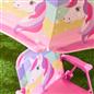 OHS Kids Unicorn Camping Chair Parasol Set Picnic Outdoor Garden Folding Seat