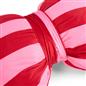 OHS Bow Shaped Cushion Striped Matte Velvet Novelty Decorative Scatter Pillow