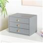 OHS Ribbed Desktop Drawers Organiser Freestanding Tabletop Cabinet Storage Unit