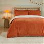 OHS Pumpkin Tufted Duvet Cover Set Halloween Autumn Teddy Fleece Bedding