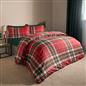 Christmas Check Duvet Cover Bedding Set Pillowcase Reversible Soft Tartan Quilt
