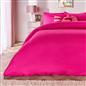 OHS Plain Duvet Cover & Pillowcase Reversible Bedding Set OR Fitted Sheet