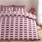 OHS Checkerboard Print Bedding Set Microfibre Duvet Cover with Pillowcase
