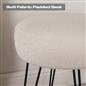 Stool Boucle Fleece Chair Dressing Table Vanity Seat Pouffe Home Spa Foot Rest