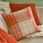 OHS Woven Check Cushion Covers 2 Pack Cases Luxury Home Decor