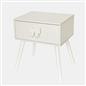 OHS Bow Decor Bedside Wood Nightstand 1 Drawer Storage Unit End Table Home Decor
