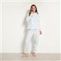 OHS Bow Print Loungewear Set Winter Sherpa Nightwear 2-Piece Hoodie Jogger Gift
