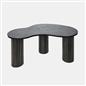 OHS Madison Coffee Table Ribbed MDF Irregular Living Room Home Decor