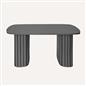 OHS Madison Coffee Table Ribbed Engineered Wood Side End Desk Home Decor